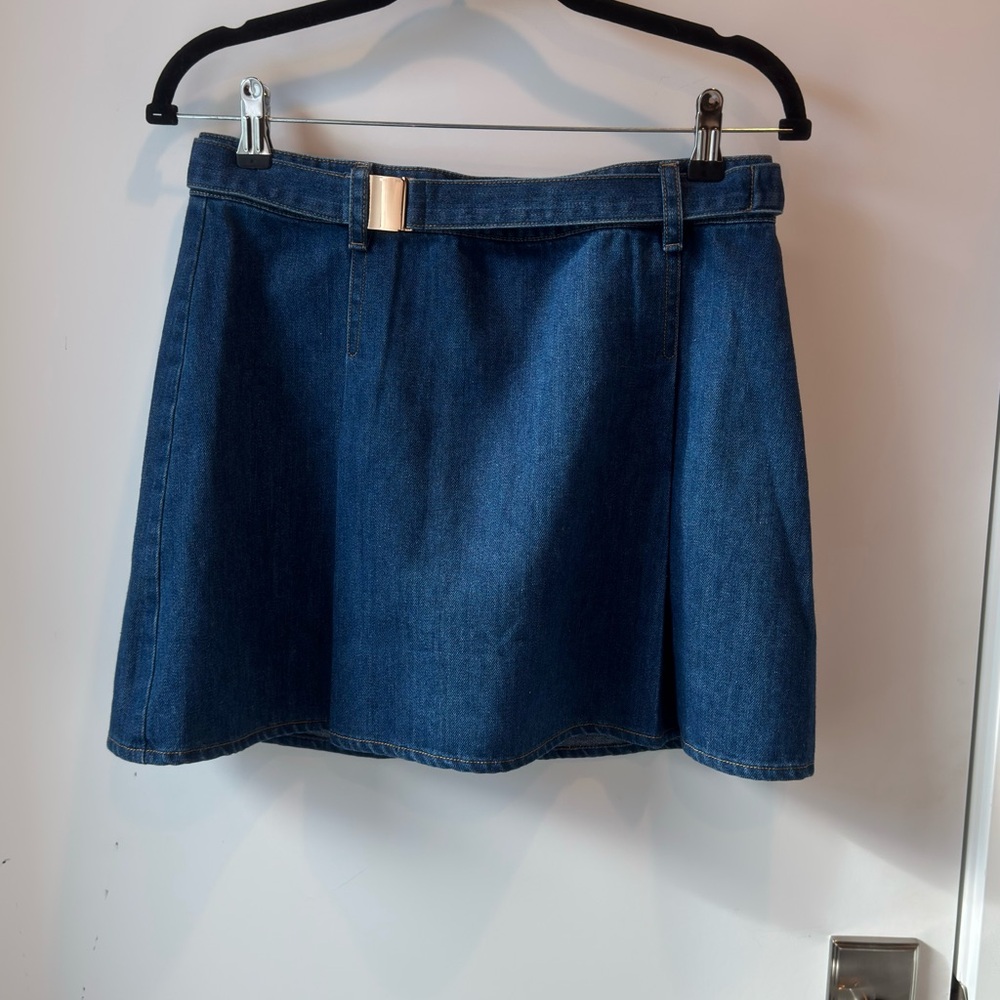 Anthropologie Denim Mini Skirt Size M